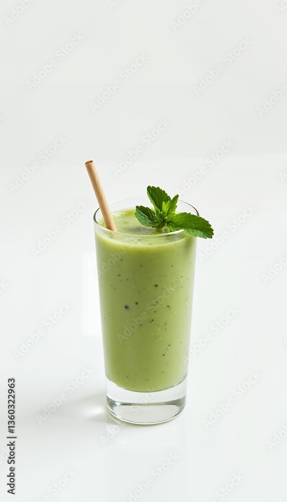 Fototapeta premium green smoothie with kiwi