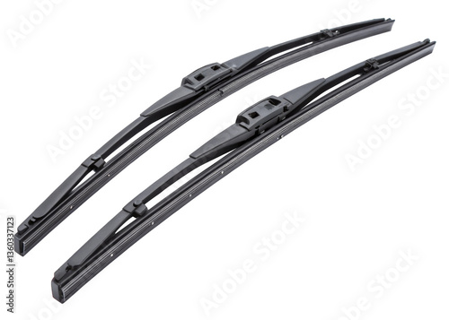  Windshield Wipers isolated on a transparent background. photo