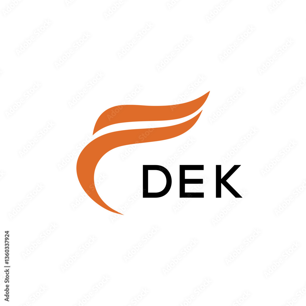 Obraz premium DEK creative minimalist letter logo. 