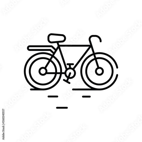 Cycling vector icon stock illustration