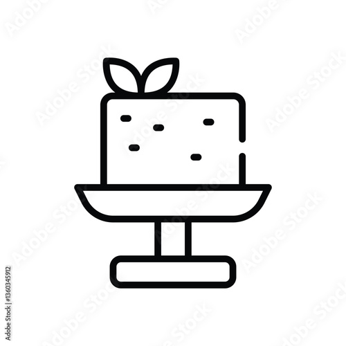 Tofu  icon vector