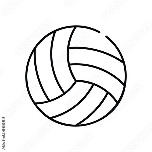 Volleyball vector icon stock illustration
