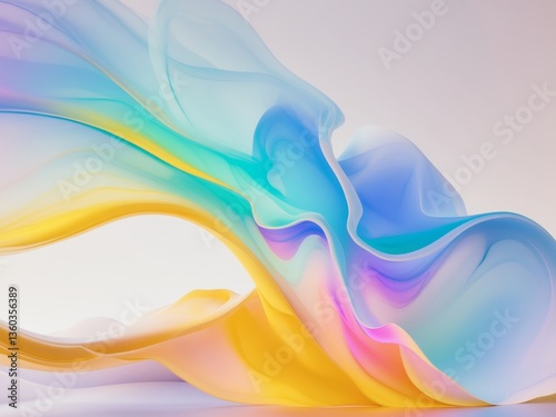 Abstract digital art piece that appears to be beautiful fluid.