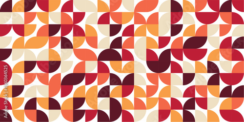 Warm geometric pattern with orange and red tones