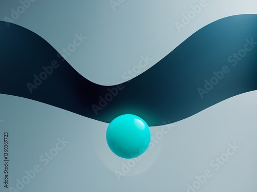 Abstract background dark blue color filled small circular Glowing teal