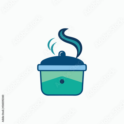 Cooking and smoke food logo
