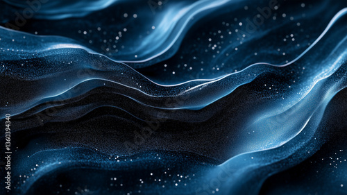 Moody abstract blue background with a soft gradient and grainy texture, adding a classic, cinematic feel. Cover wallpaper, banner, or background design.