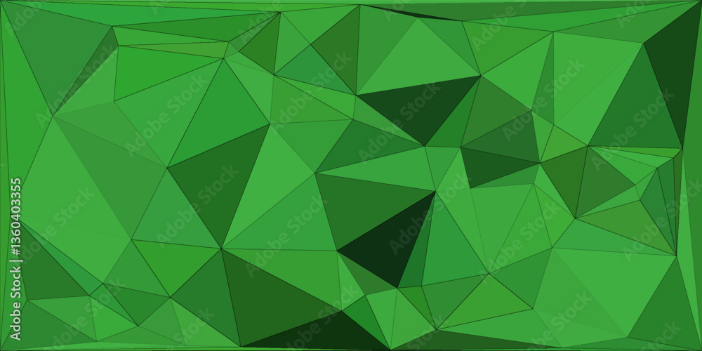 Abstract triangle pattern background texture. Geometric low polygon in green gradient design for wallpaper, greeting, banner, page surface, business, presentation, advertising, website Abstract triangle pattern background texture. Geometric low polygon in green gradient design for wallpaper, greeting, banner, page surface, business, presentation, advertising, website