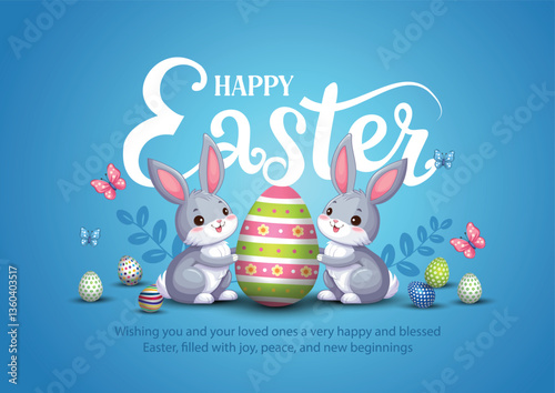 Happy easter. abstract vector illustration design