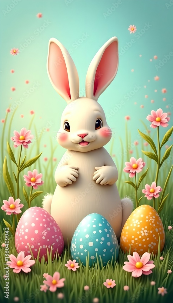 Obraz premium Happy Easter card