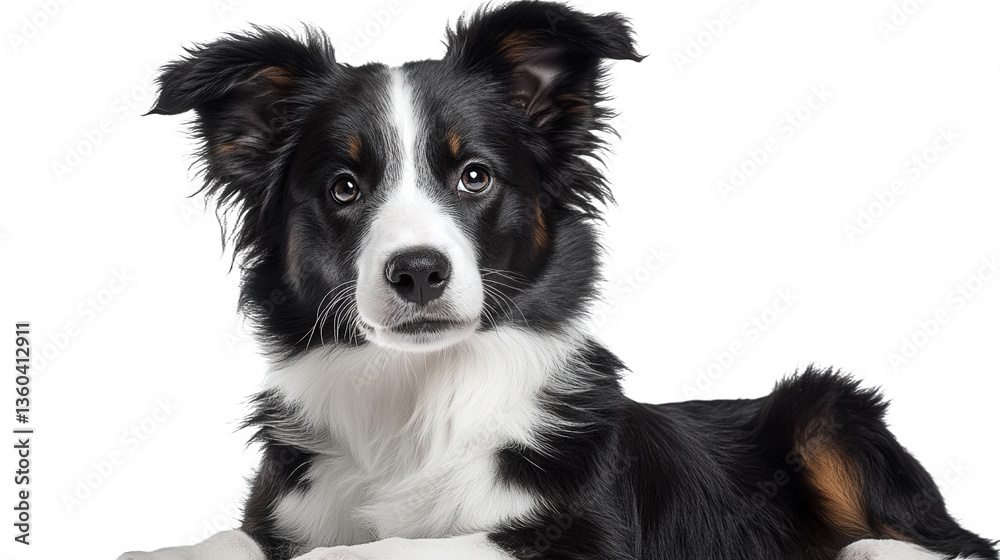 Fototapeta premium Adorable Border Collie Puppy Portrait