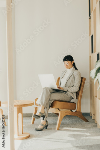 Professional Asian woman wo...