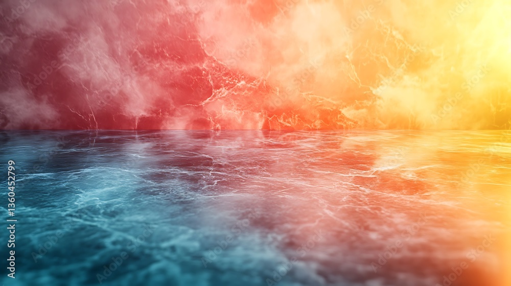 Fototapeta premium Abstract Water and Marble Texture with Dynamic Lighting and Colors for Background Design and Artistic Projects.