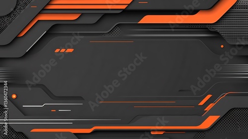 Abstract futuristic design of a graphic composition with geometric shapes