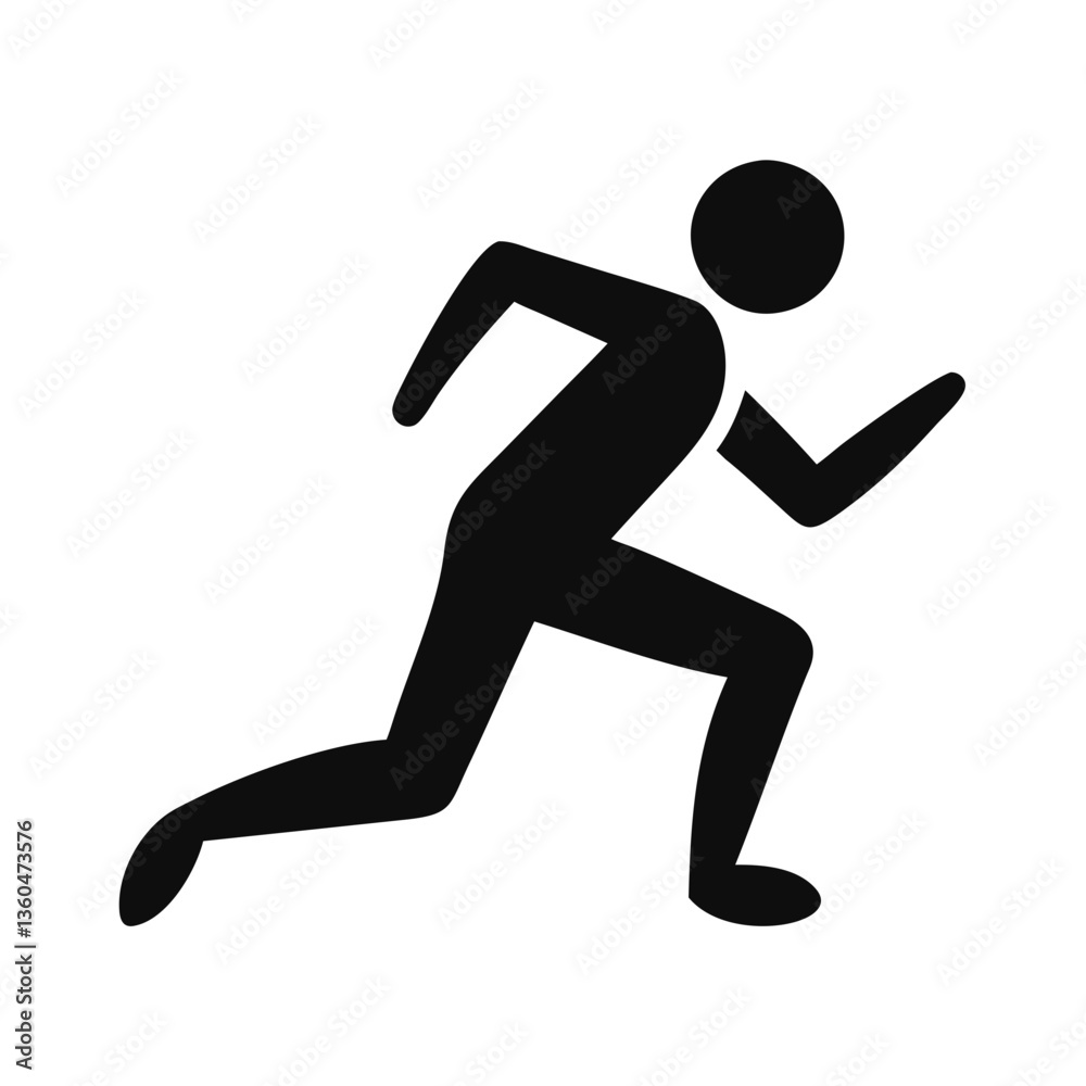 Running silhouette in motion on a minimalist background for fitness concept
Running silhouette in motion on a minimalist background for fitness concept