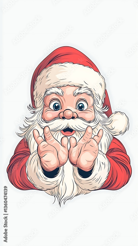 Santa Claus Peek-a-Boo Christmas Surprise. Santa Claus Peek-a-Boo Christmas Surprise.
