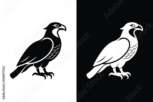 Osprey icon vector on White Background ,Vector Art Illustration on white background.