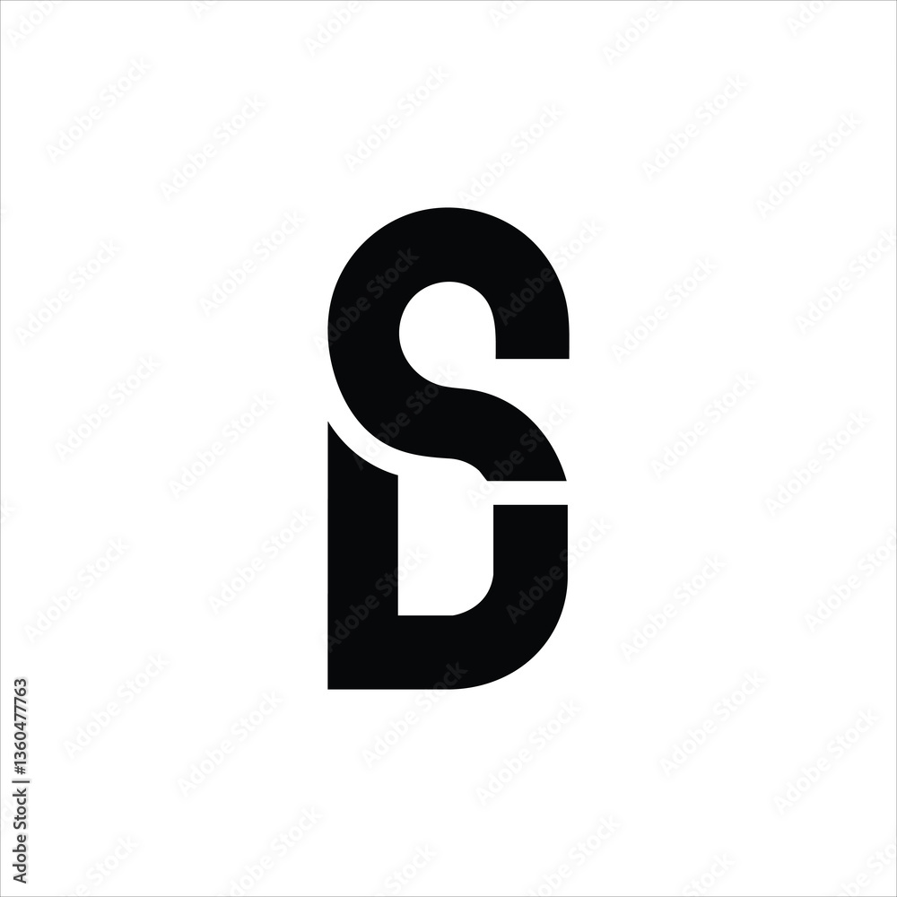 letter DS or SD Friendly Monogram Logo Design for Personalized Branding letter DS or SD Friendly Monogram Logo Design for Personalized Branding