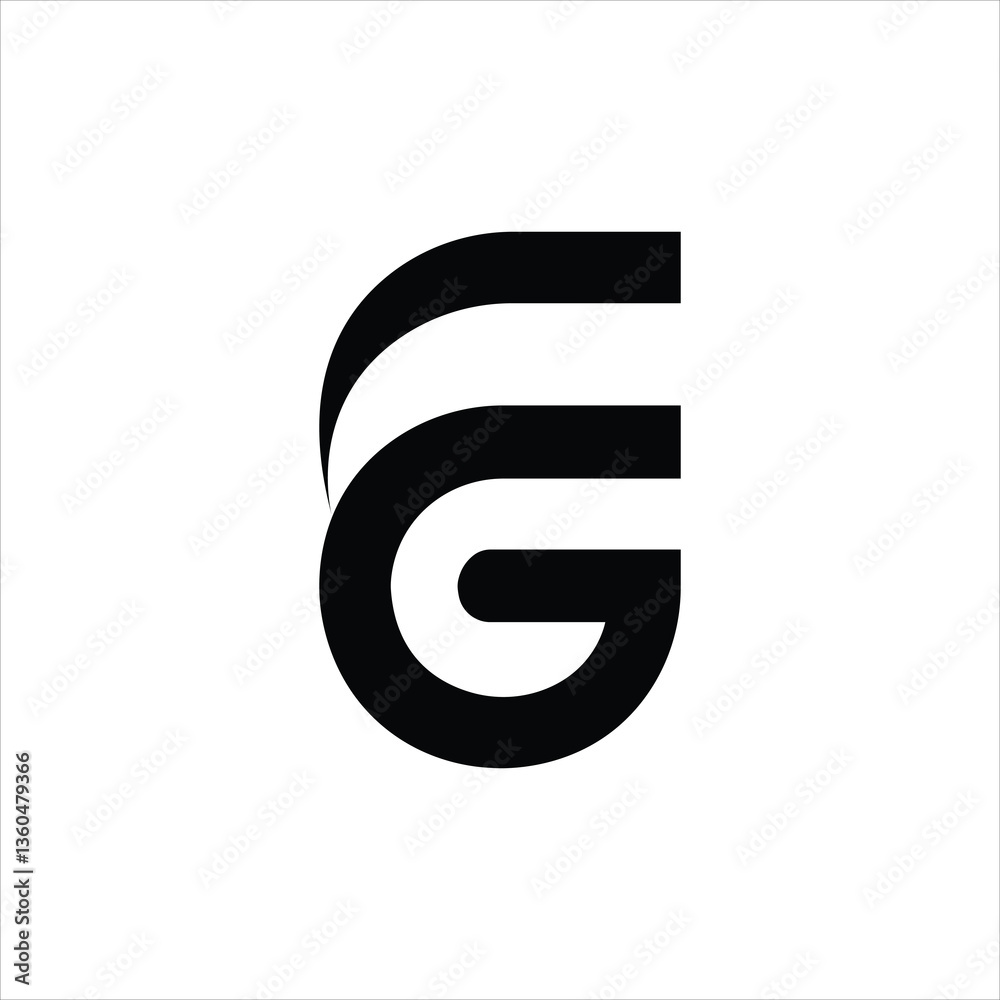 Modern GE or EG Letter Logo for Company Identity Card & Branding Modern GE or EG Letter Logo for Company Identity Card & Branding