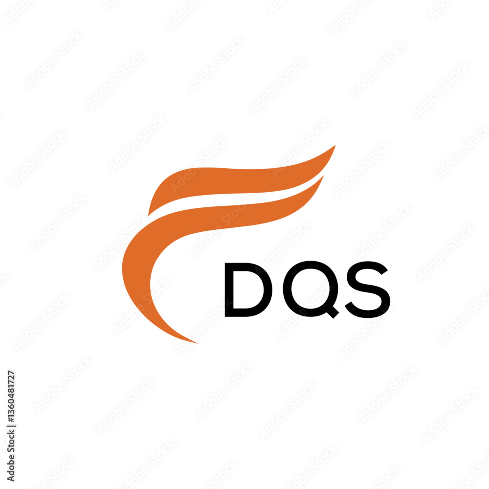 Fototapeta premium DQS creative minimalist letter logo. 