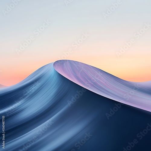 Serene Desert Dune at Sunrise.