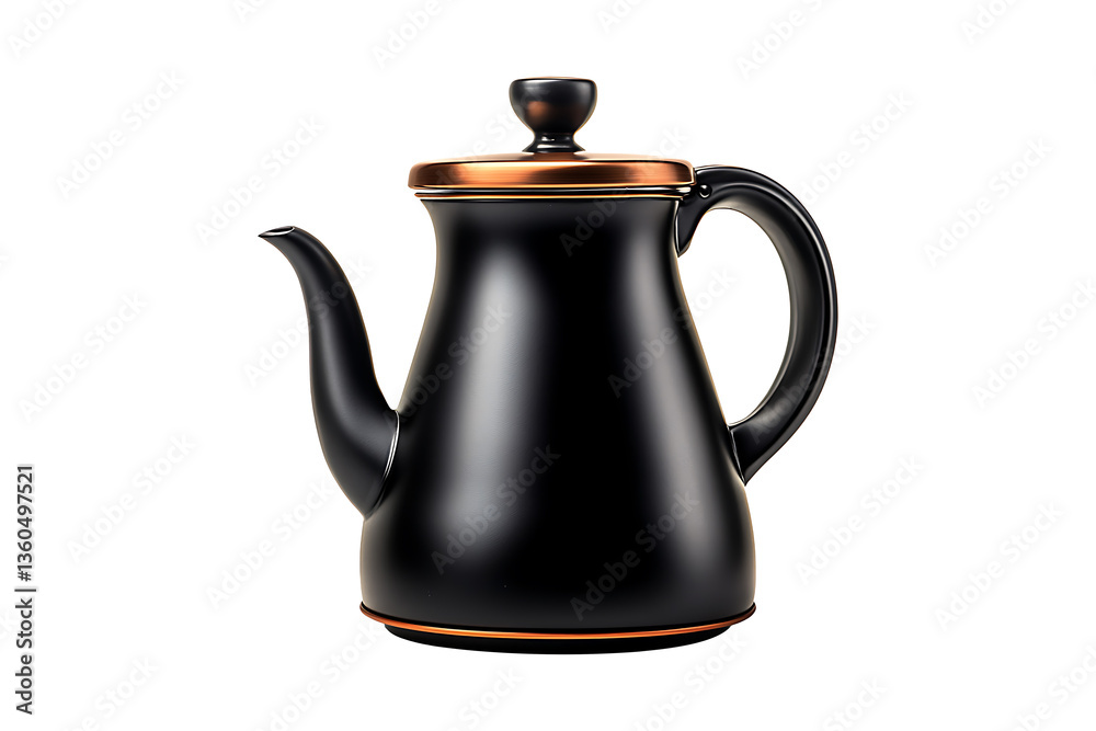 Coffee drip kettle Isolated on White and Transparent Background PNG Image.