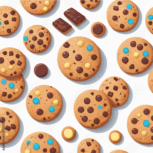 dessert, food, cookie, biscuit, sweet, bakery, background, chocolate, snack, delicious, homemade, brown, isolated, bake, chip, tasty, candy, cake, breakfast, pastry, fresh, treat, sugar, crunchy, chip