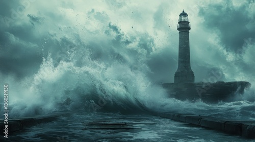 Faros y mares tempestuosos photo