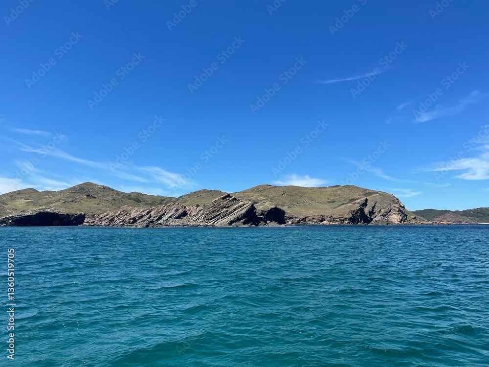 Fototapeta premium the coast of Minorca, sea and rocks
