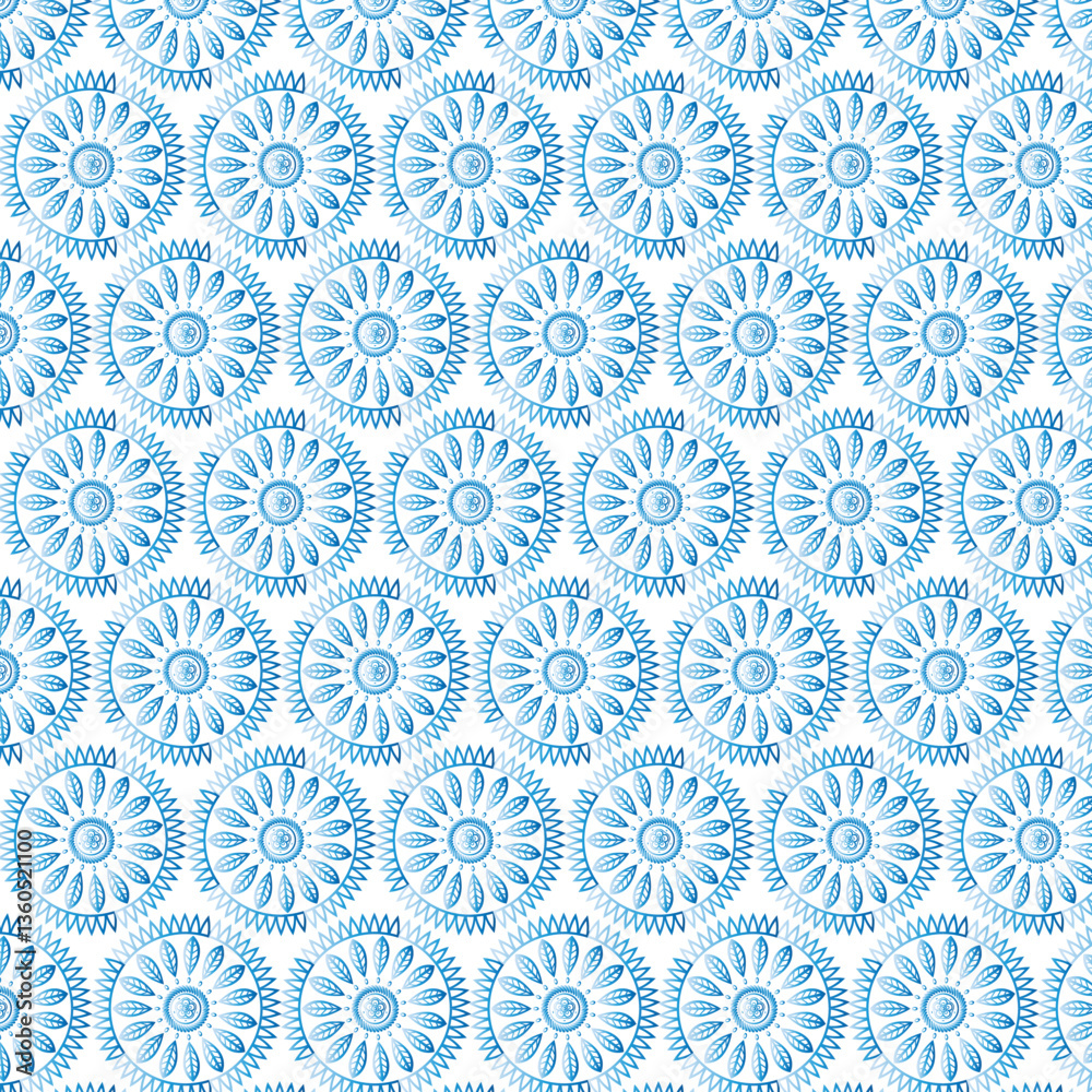 seamless pattern with blue flowers seamless pattern with blue flowers