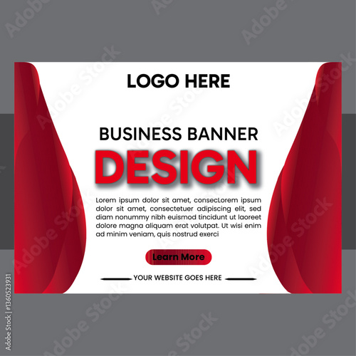banner design Abstract swirl header template Black and white business banner with orange details Black and white business banner with orange details