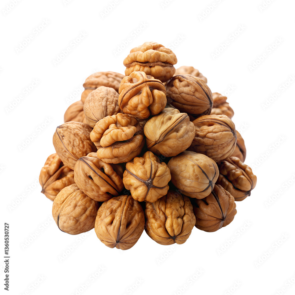 walnuts isolated on a white background walnuts isolated on a white background