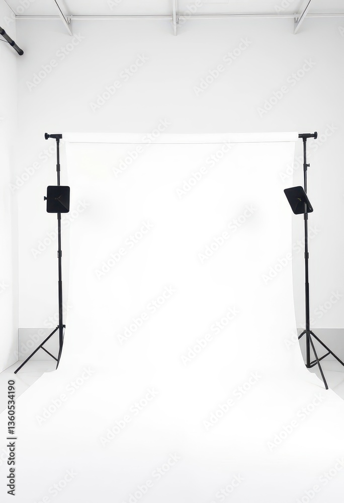 Clean, bright studio backdrop, seamless white paper, photography, simple, modern Clean, bright studio backdrop, seamless white paper, photography, simple, modern