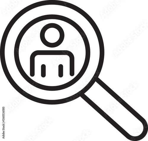 user search icon, people searching, target searching