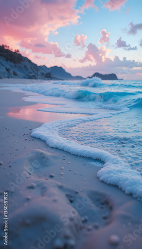 Beach with wave 01 