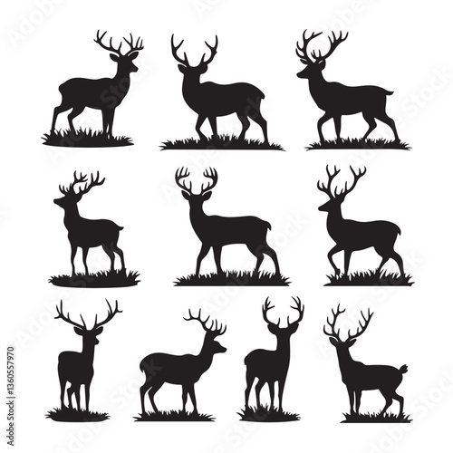 set of animals silhouettes