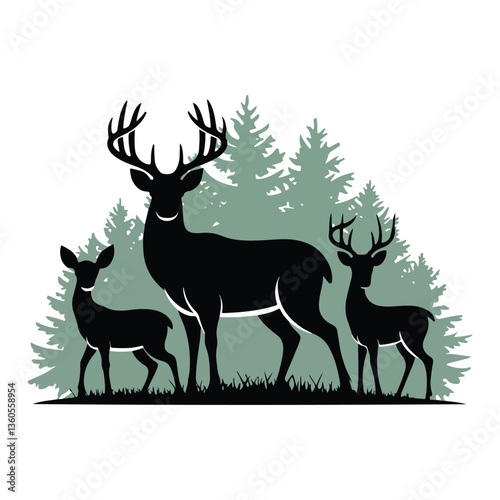 deer vector illustration