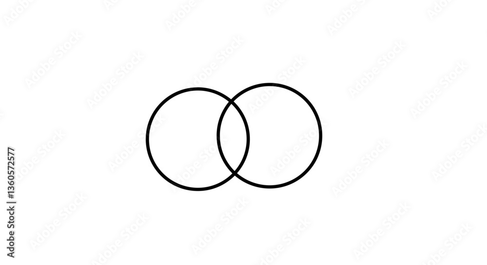 Abstract graphic design with overlapping circles Abstract graphic design with overlapping circles