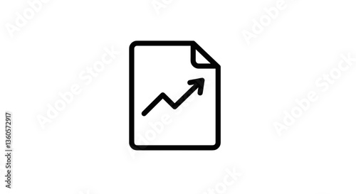 Free Download Document with upward arrow symbolizing growth - GFXLoad