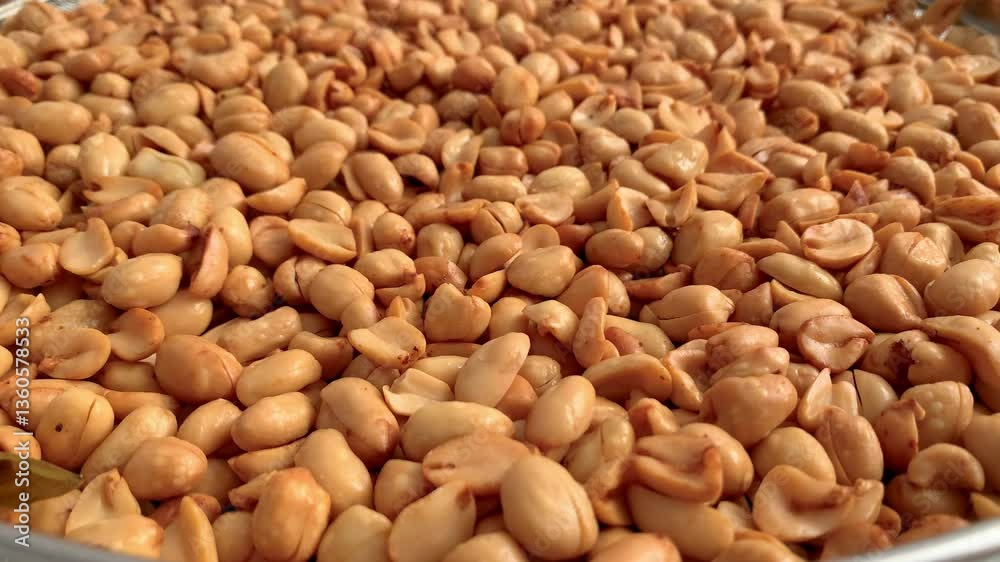 closeup of fried peanuts closeup of fried peanuts