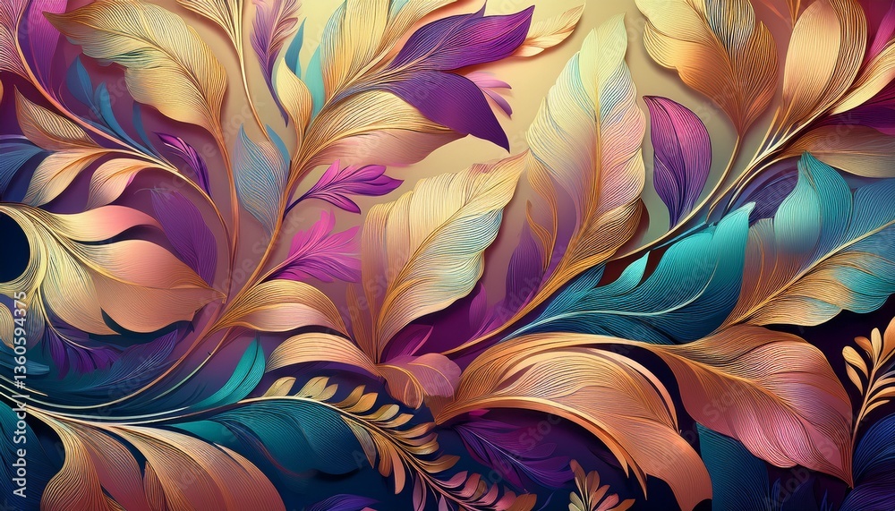 floral pattern gold leaf texture luxury gradient golden foil background- 39562 floral pattern gold leaf texture luxury gradient golden foil background- 39562