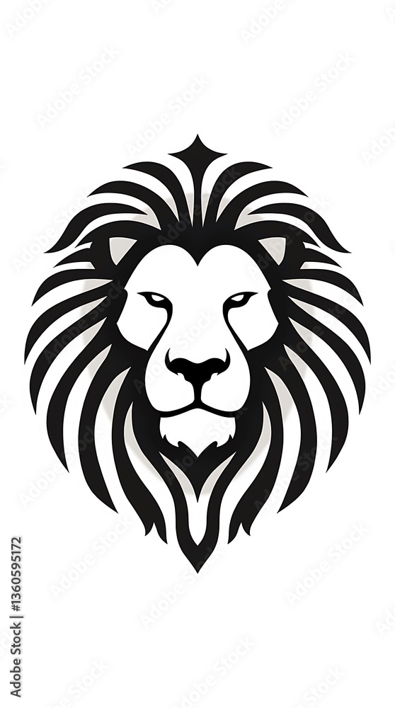 Obraz premium lion head with wings