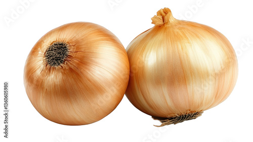 Wallpaper Mural Two Fresh Yellow Onions Close Up Torontodigital.ca