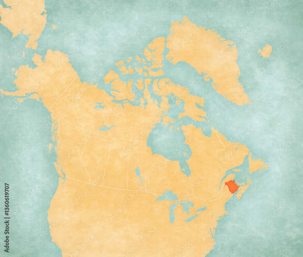 Map of Canada - New Brunswick Map of Canada - New Brunswick