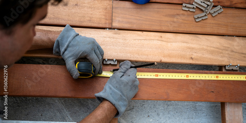 Wallpaper Mural Precise woodworking measurement Torontodigital.ca