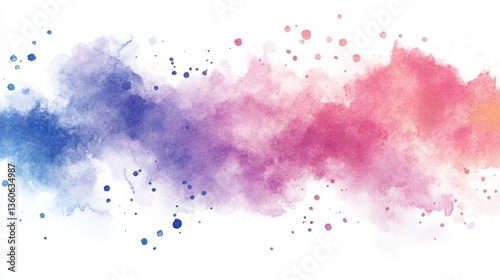 Vibrant Watercolor Splash Illustration