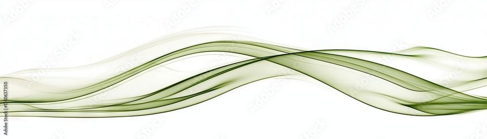 Abstract flowing green shapes Abstract flowing green shapes