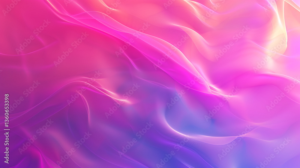 Obraz premium Abstract Pink and Purple Flowing Wave Background