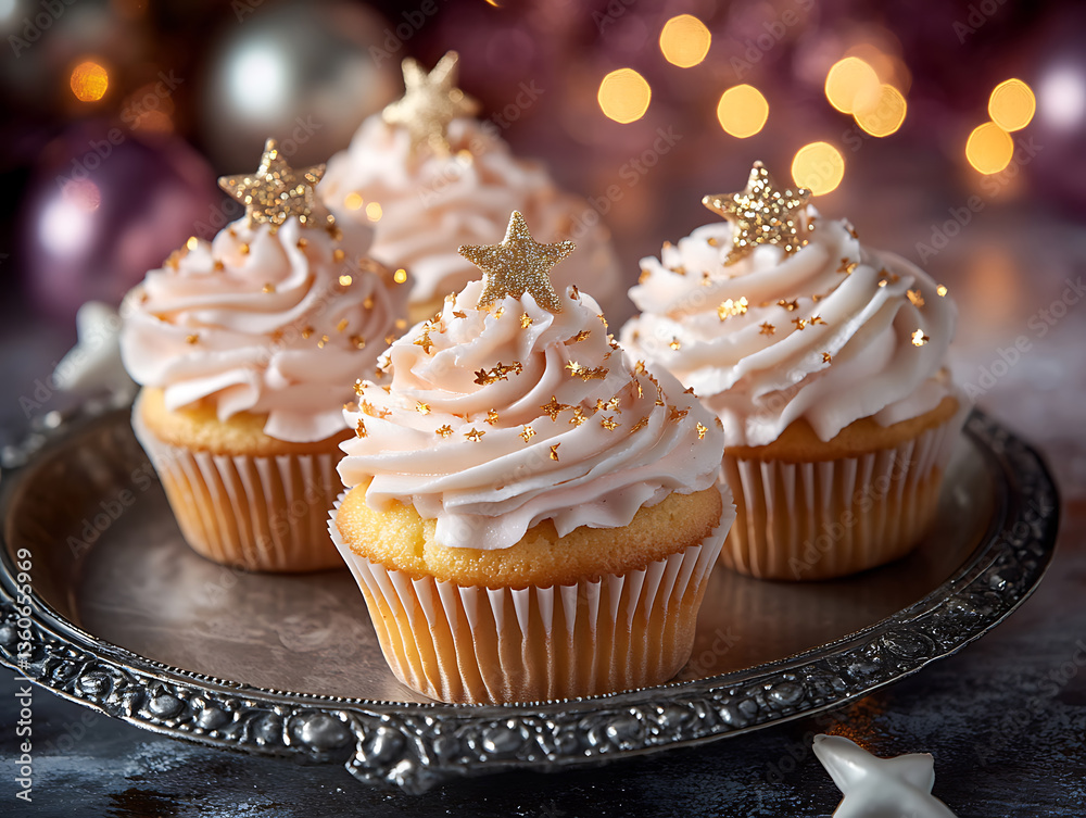 Dreamy Cupcakes with Twinkling Stardust Frosting Dreamy Cupcakes with Twinkling Stardust Frosting