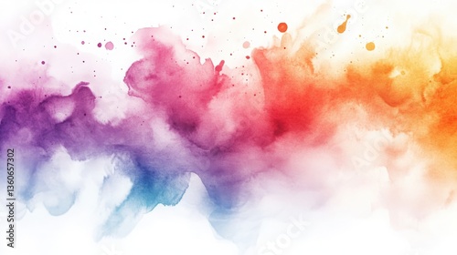 Vibrant Watercolor Abstract Art